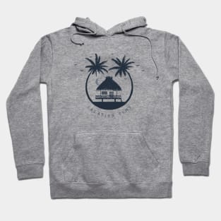 Summer. Beach Hut. Vacation Time. Creative Illustration Hoodie